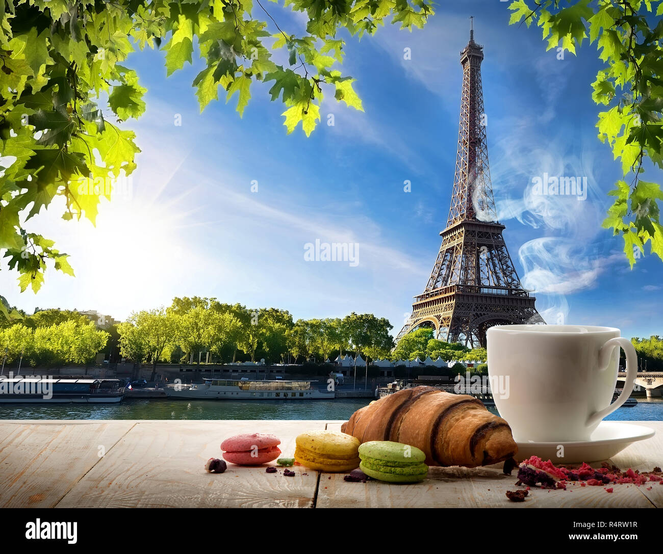 Breakfast in Paris Stock Photo Alamy