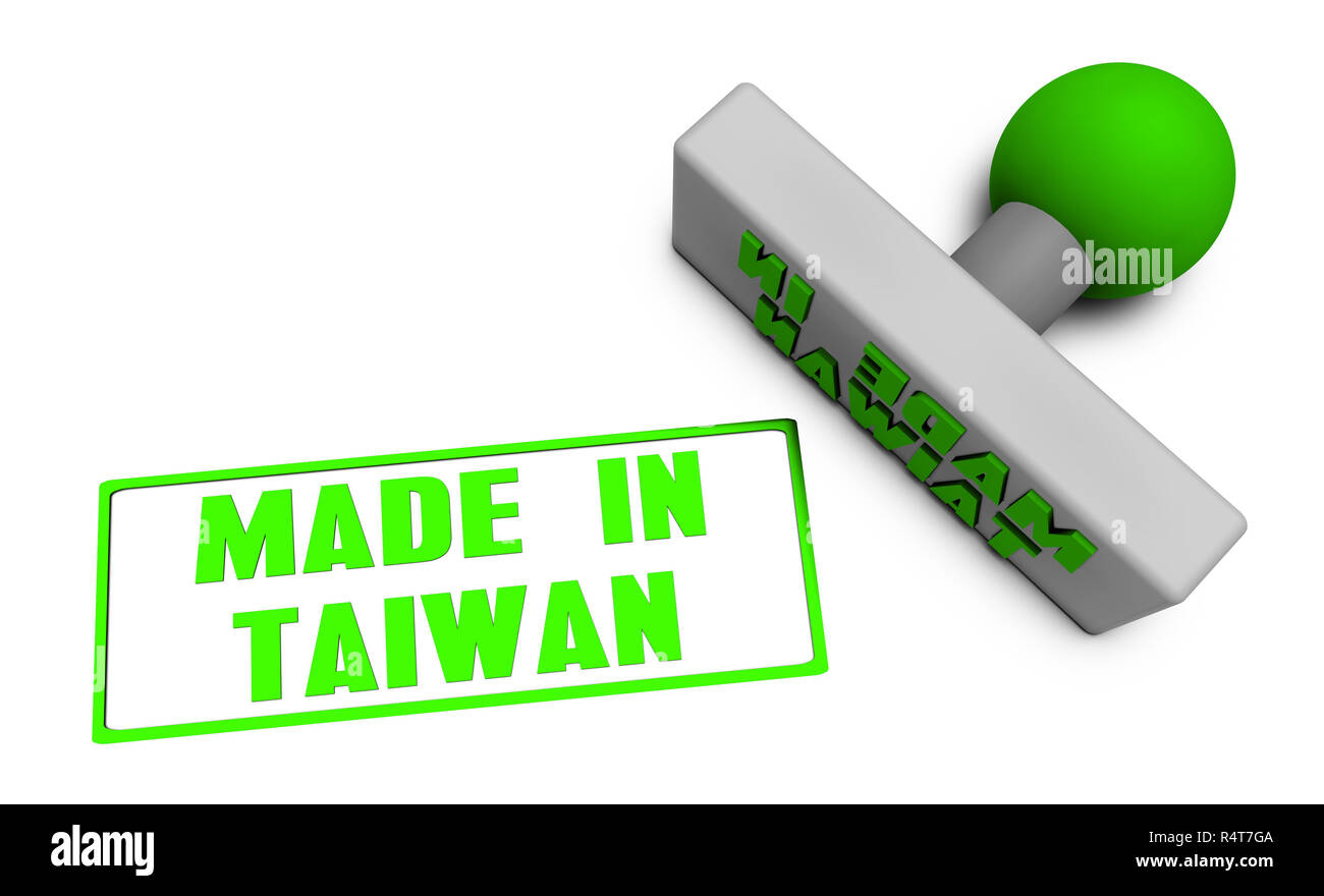 Made in Taiwan Stamp Stock Photo Alamy