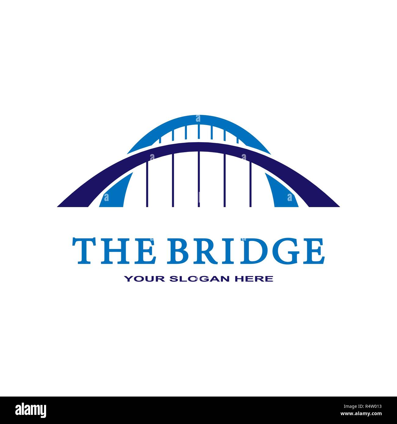 Abstract bridge logo design template. ESP 10. Vector Stock Vector Image