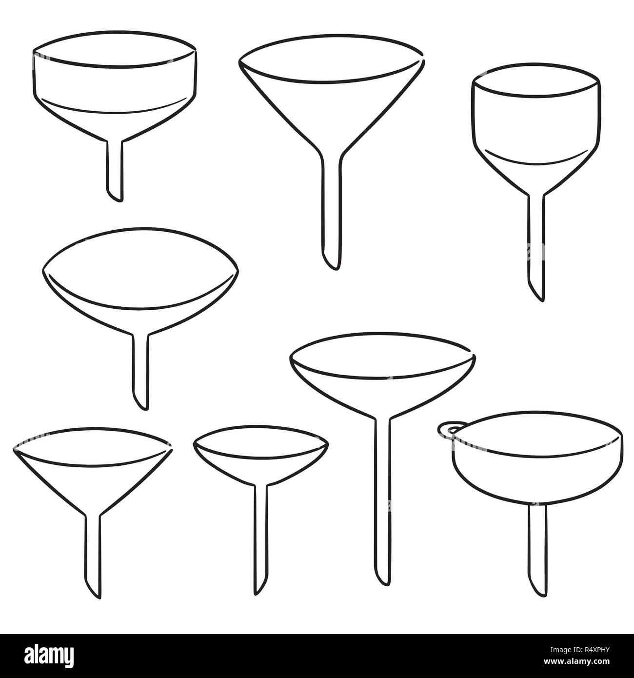 vector set of funnels Stock Vector Image & Art Alamy