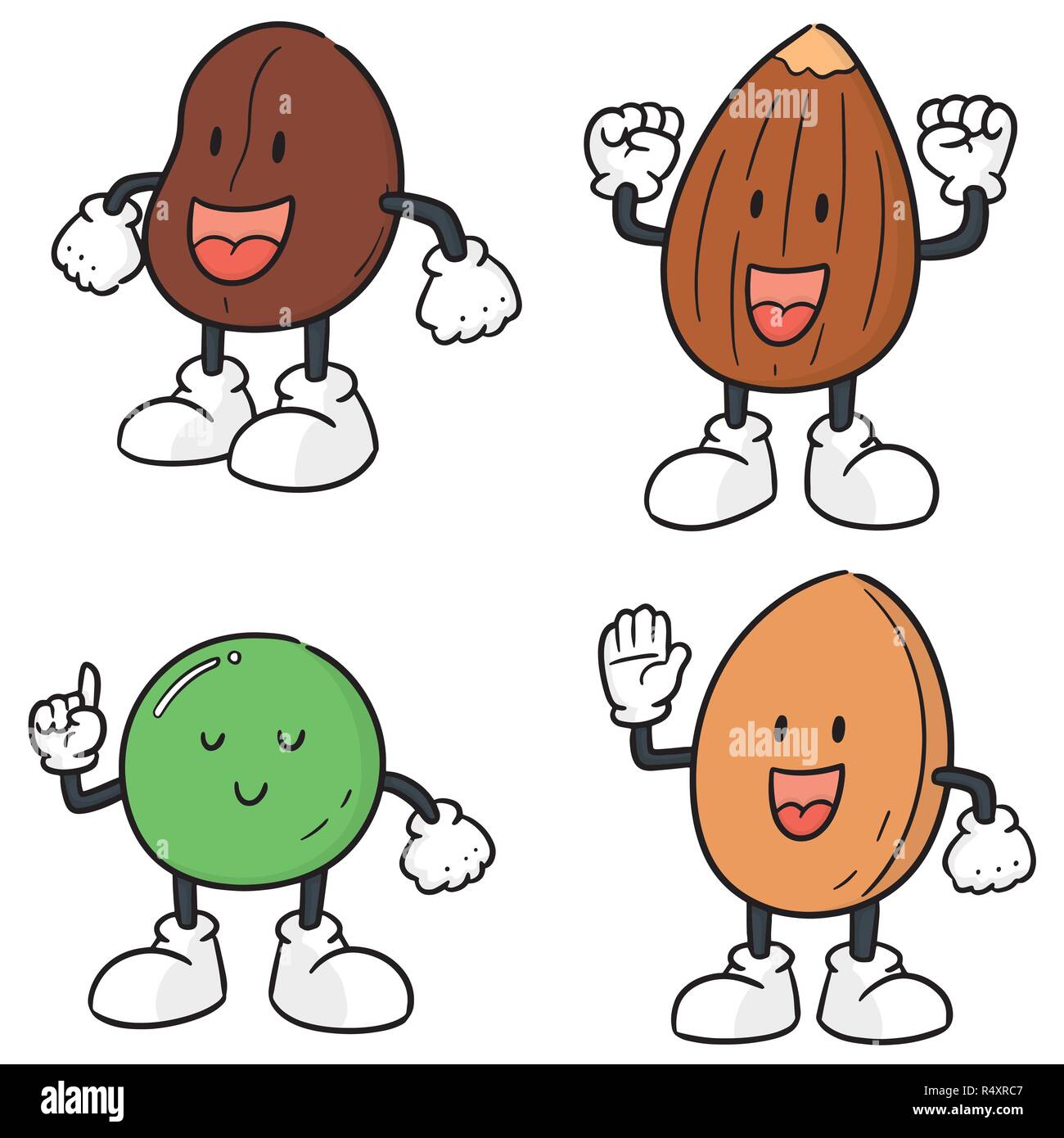 vector set of beans cartoon Stock Vector Image & Art Alamy