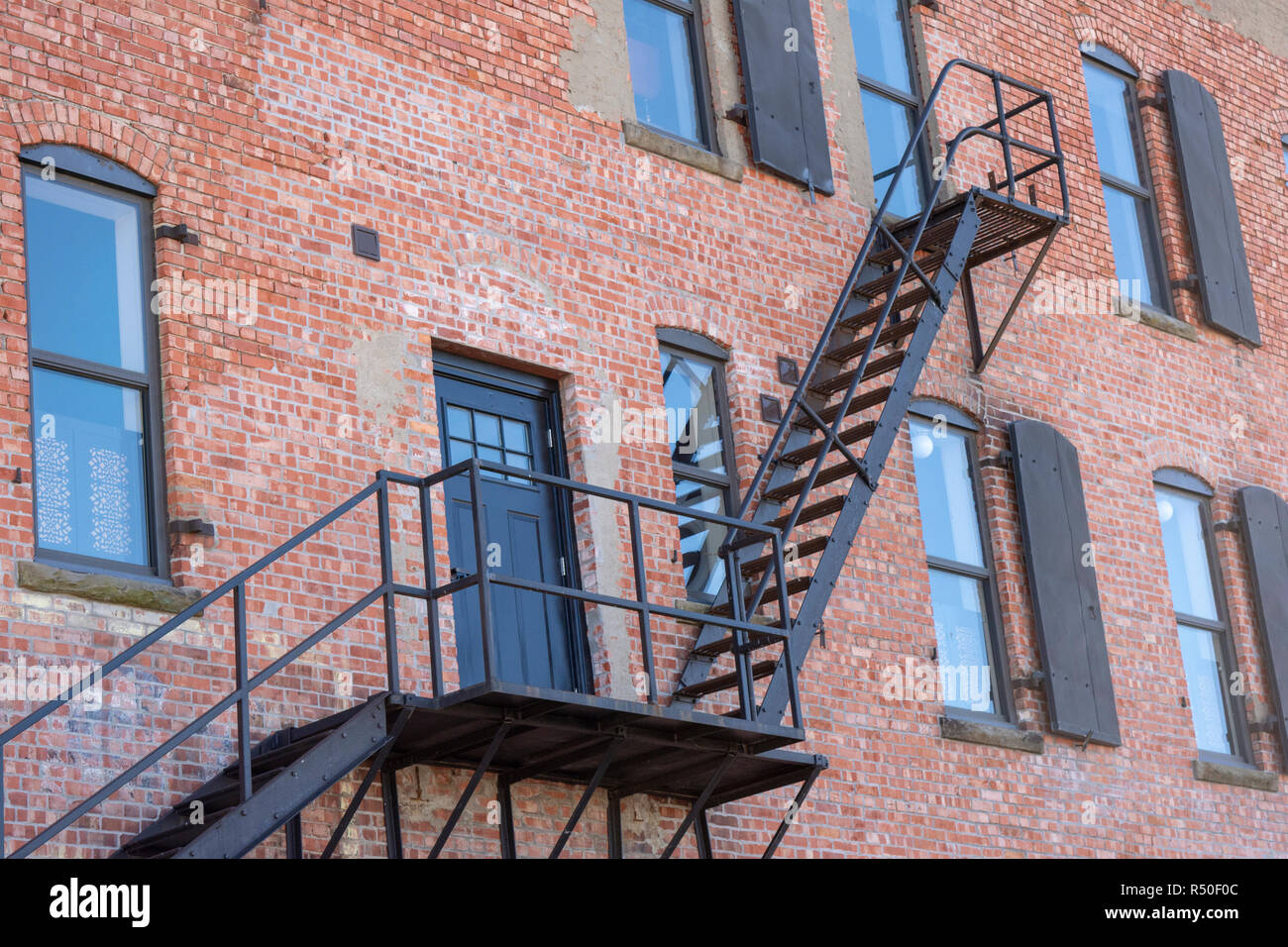 Fire Escape Stairs Stock Photo Alamy