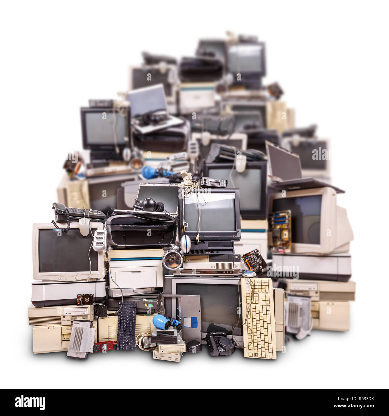 Electronic waste ready for recycling Stock Photo Alamy