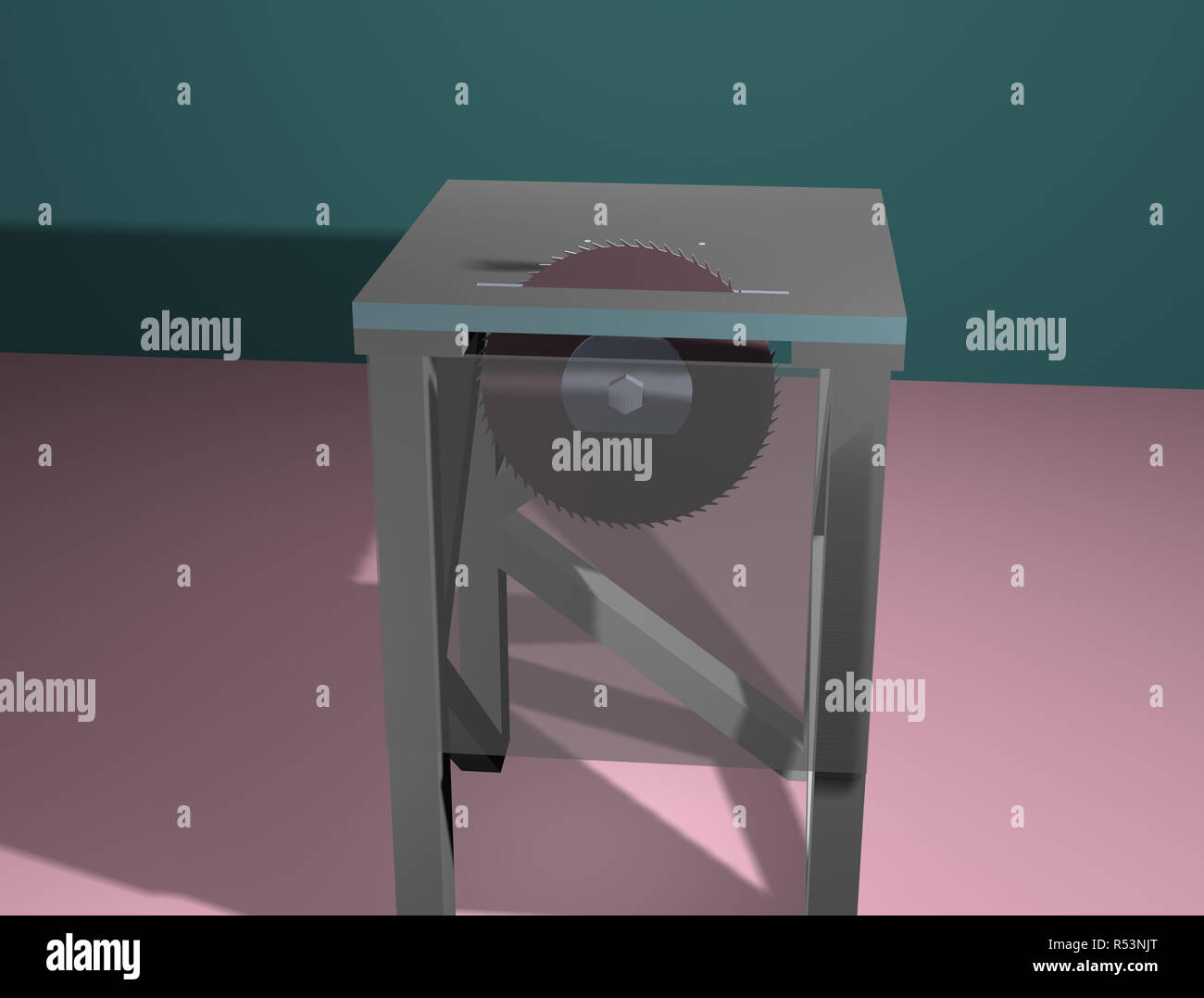 circular saw in study Stock Photo Alamy
