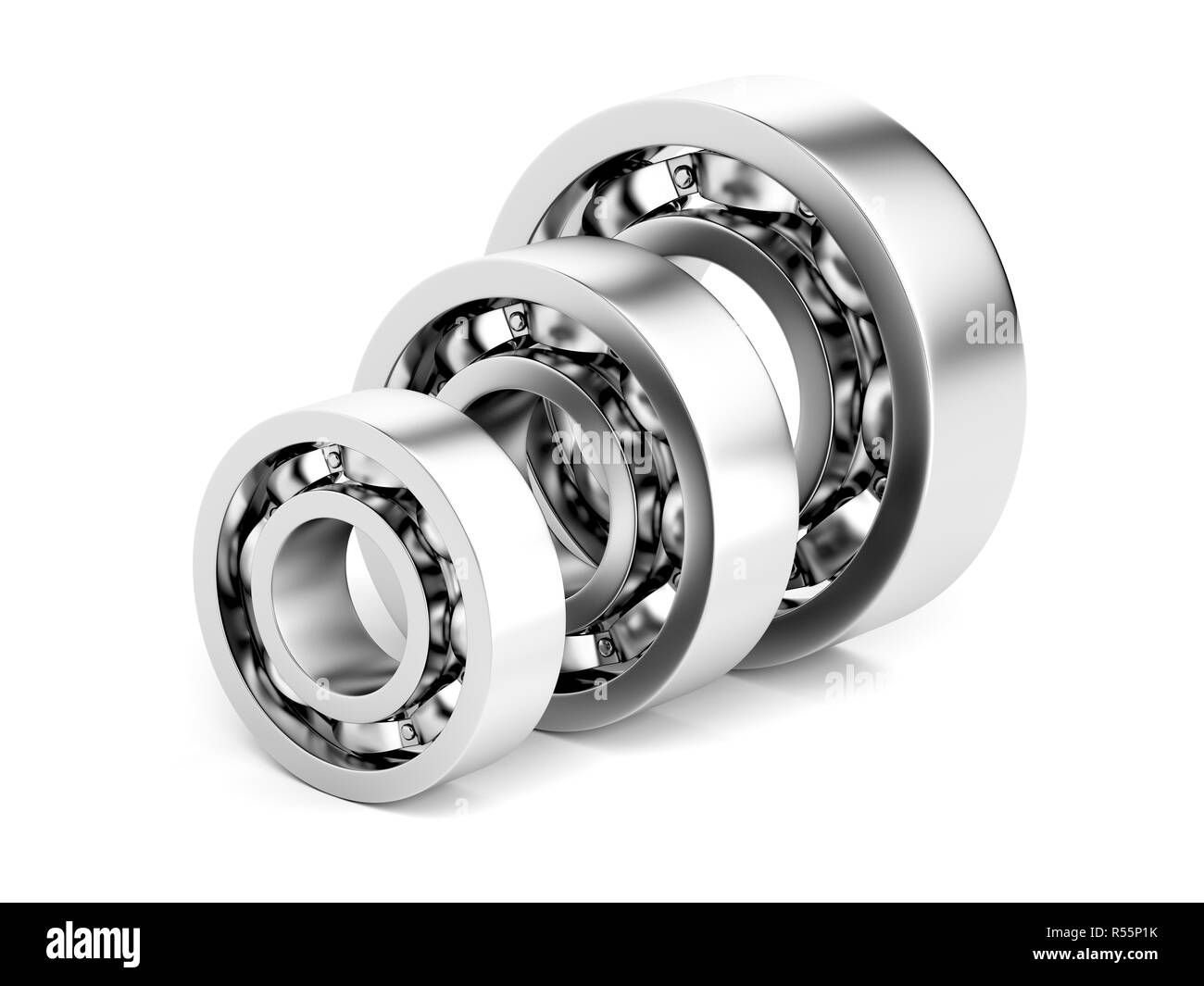 Three different ball bearings Stock Photo Alamy