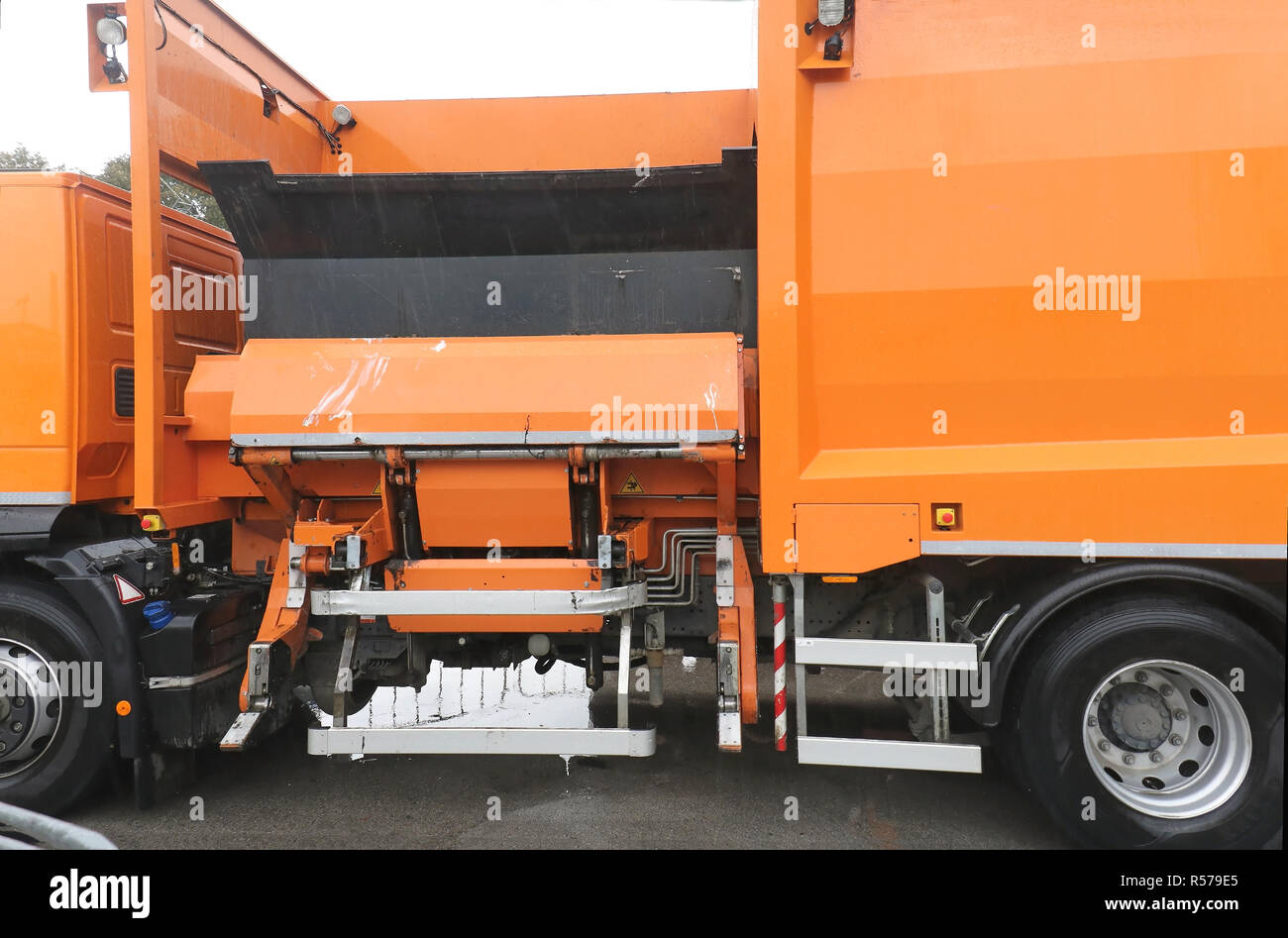 Garbage collection truck Stock Photo Alamy