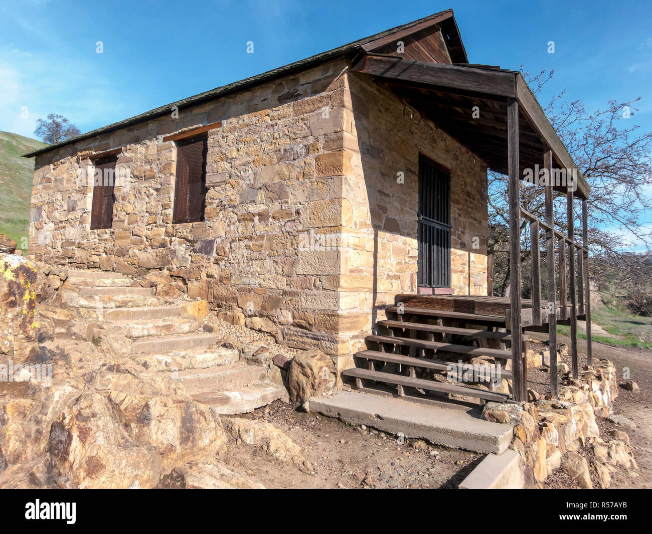 Old storage facility Knights Landing Stock Photo Alamy