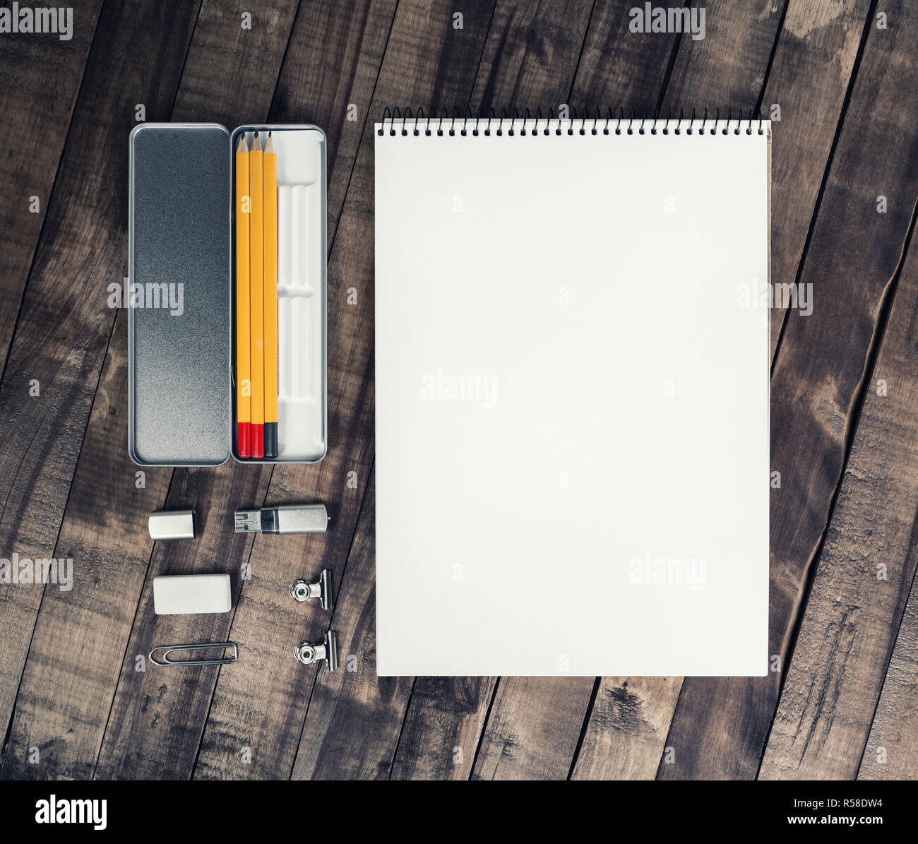 Blank stationery set Stock Photo Alamy