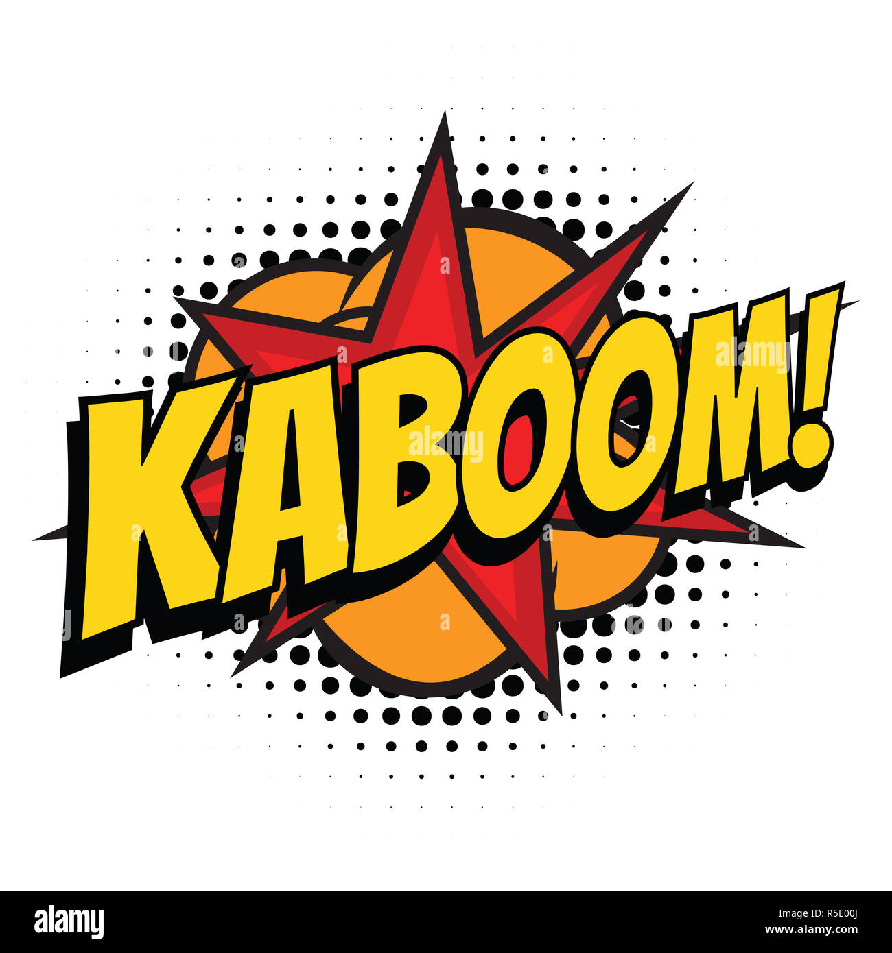 kaboom comic word Stock Photo Alamy