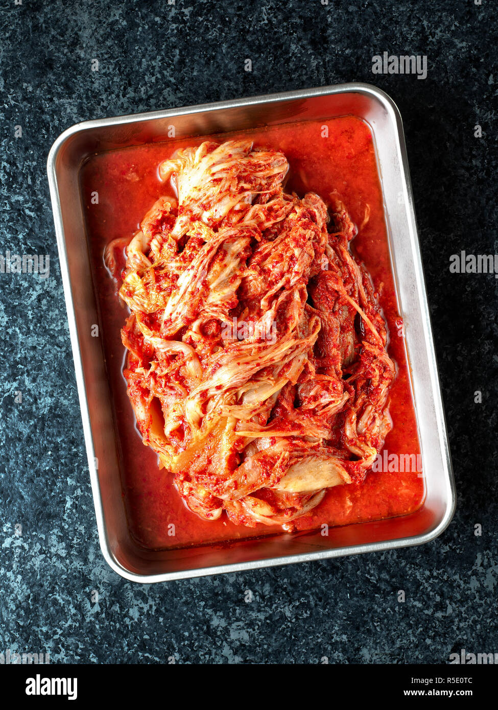 rustic korean fermented cabbage kimchi Stock Photo Alamy