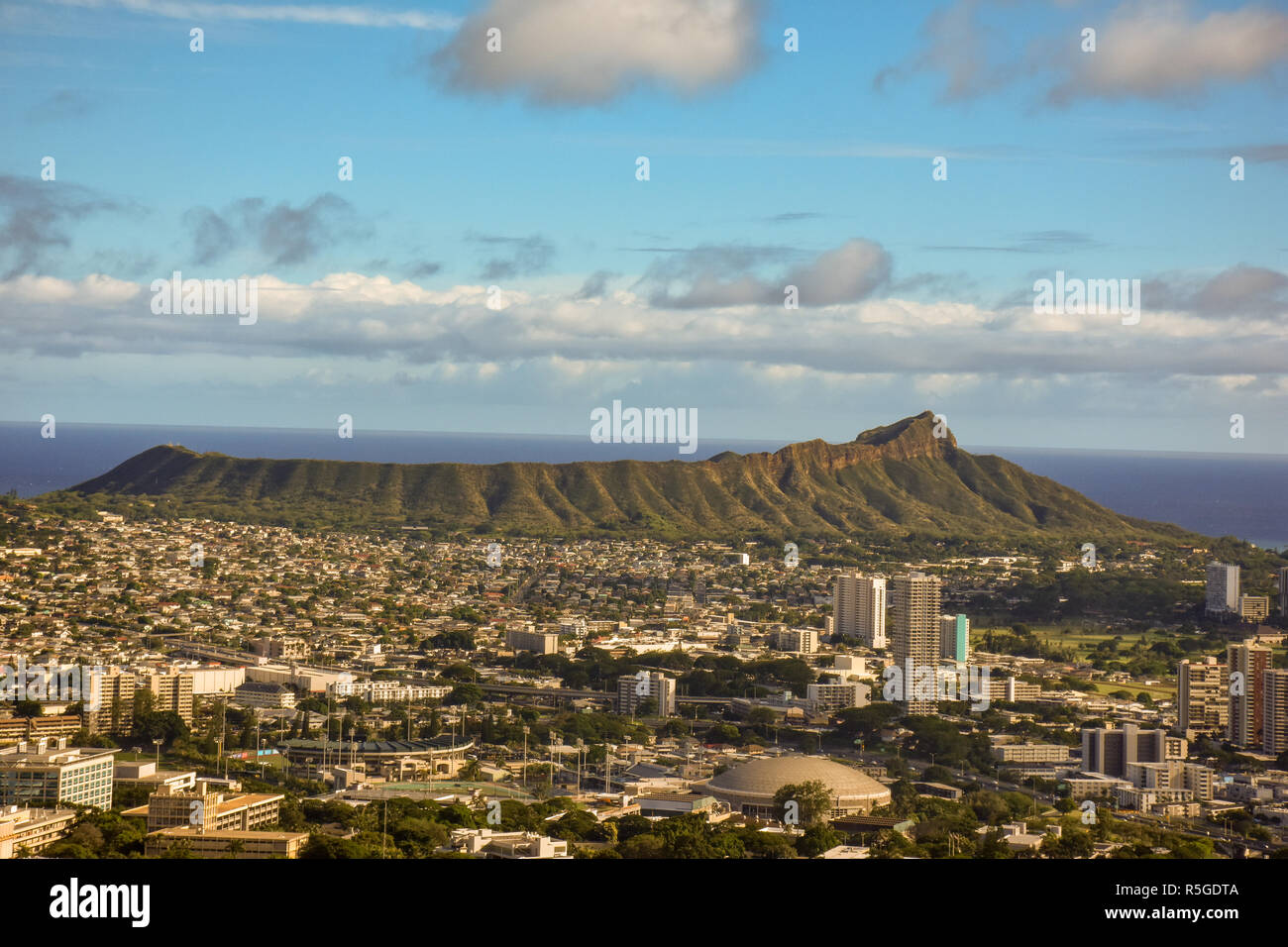 Diamond Head Volcano Stock Photo Alamy