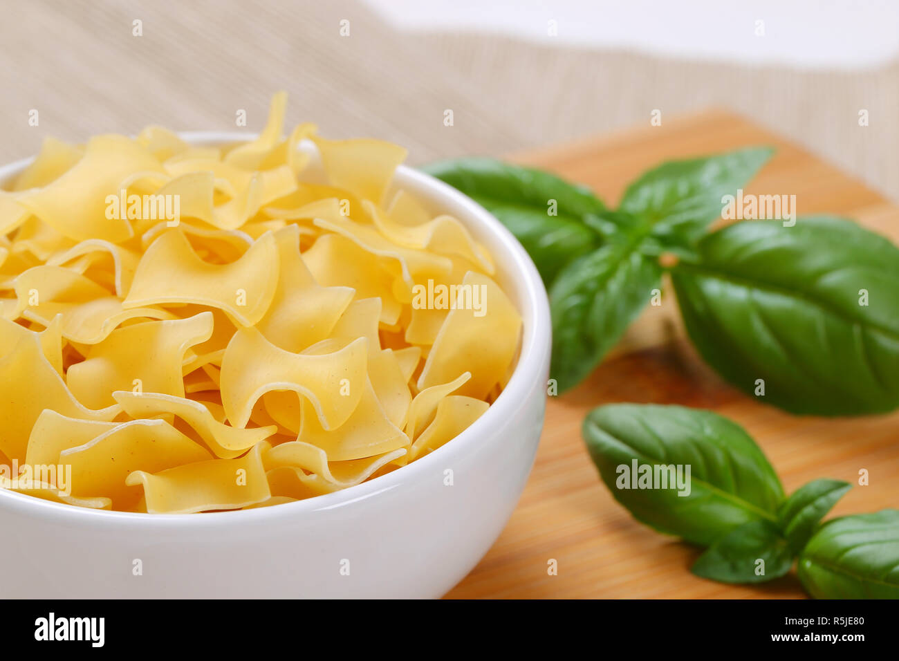 quadretti square shaped pasta Stock Photo Alamy