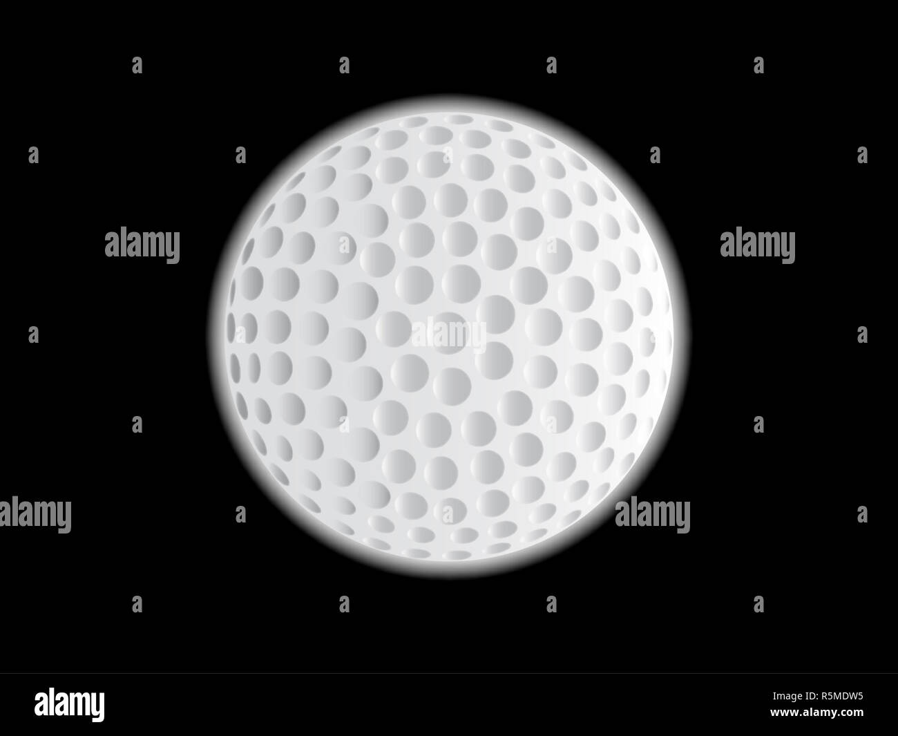 Golf Ball Moon Stock Photo Alamy