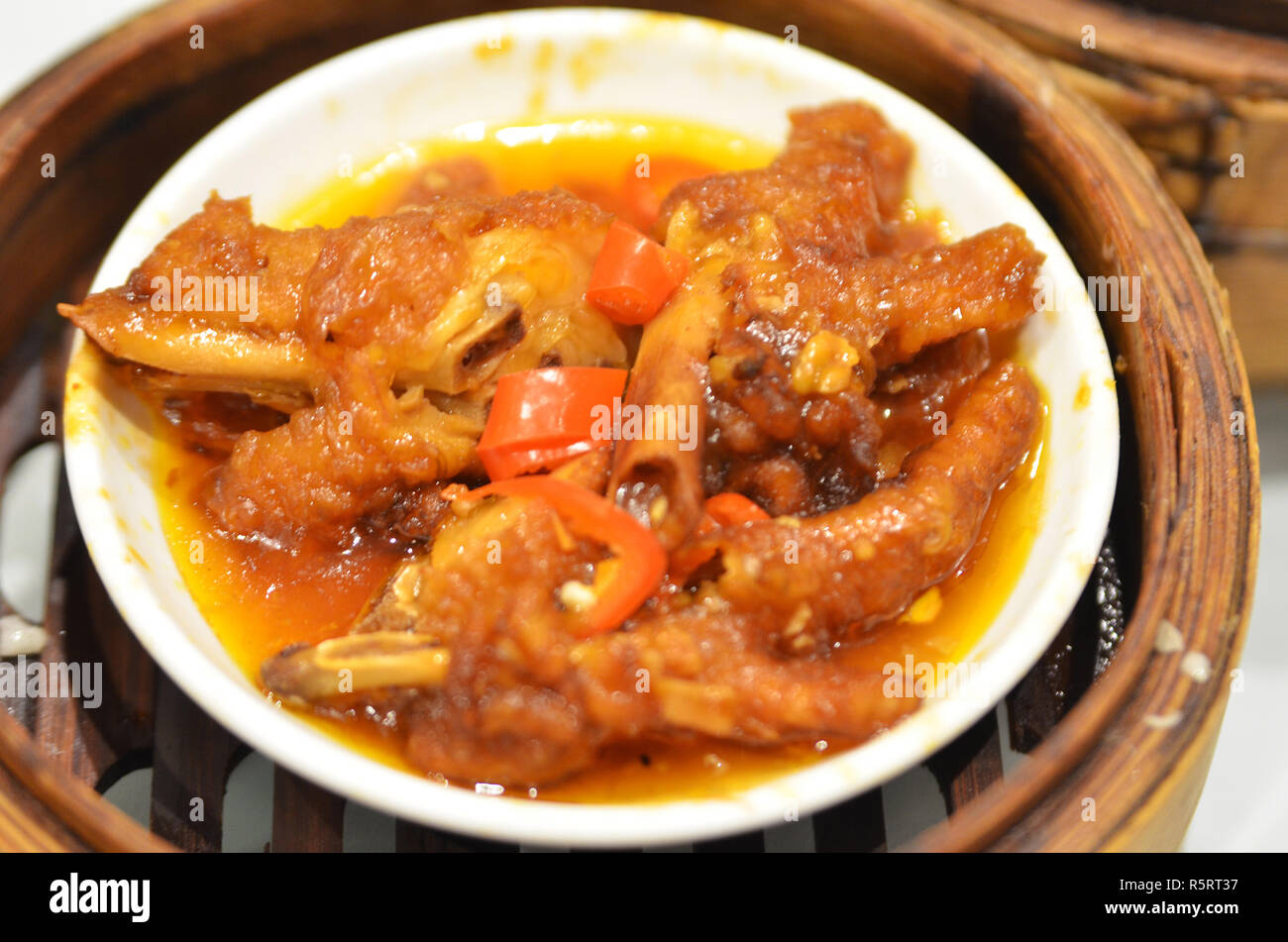 Steamed chicken feet dim sum Stock Photo Alamy