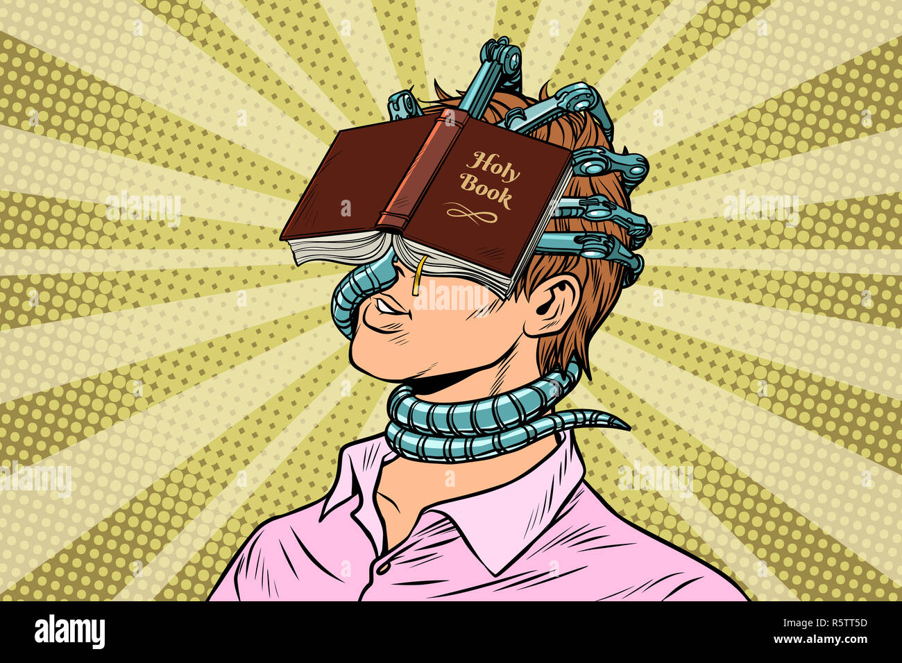 religious fanatic man Stock Photo Alamy