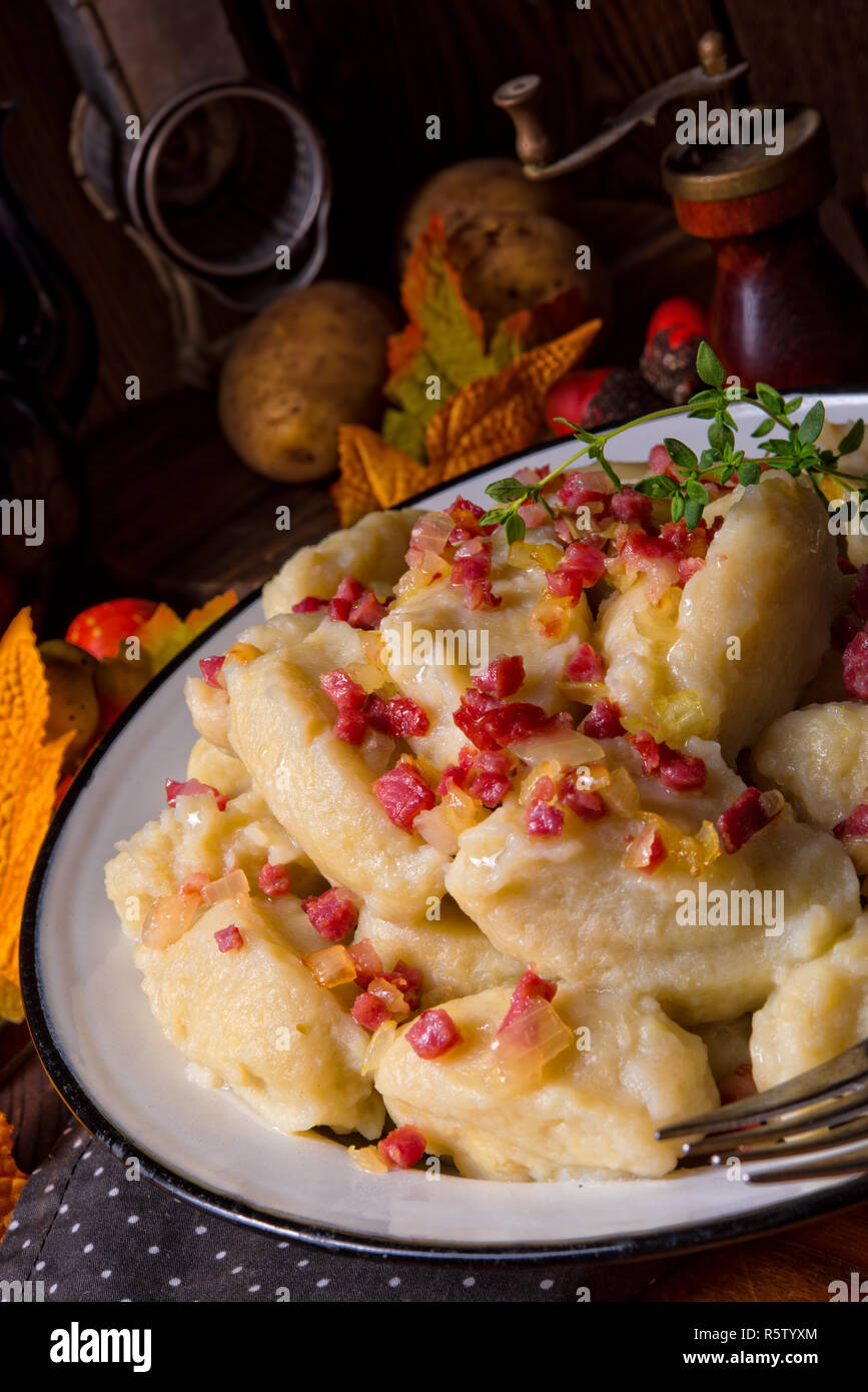 potato dumpling originating from poland Stock Photo Alamy