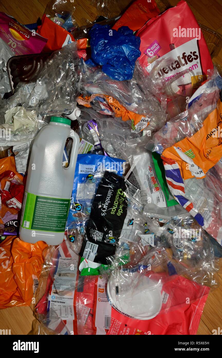 Plastic food packaging Stock Photo Alamy