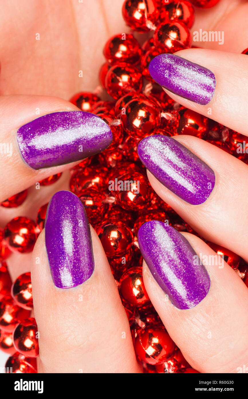 Purple nails hires stock photography and images Alamy