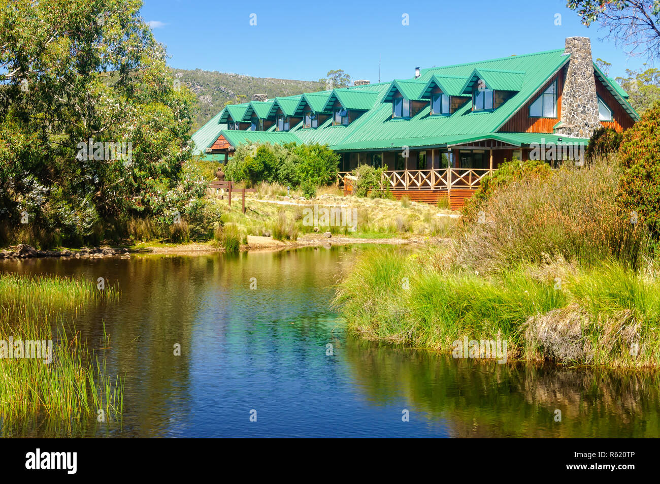 Cradle Mountain Lodge Tasmania Stock Photo Alamy