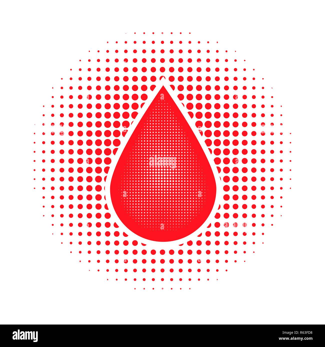 Red Human Blood Drop Stock Photo Alamy