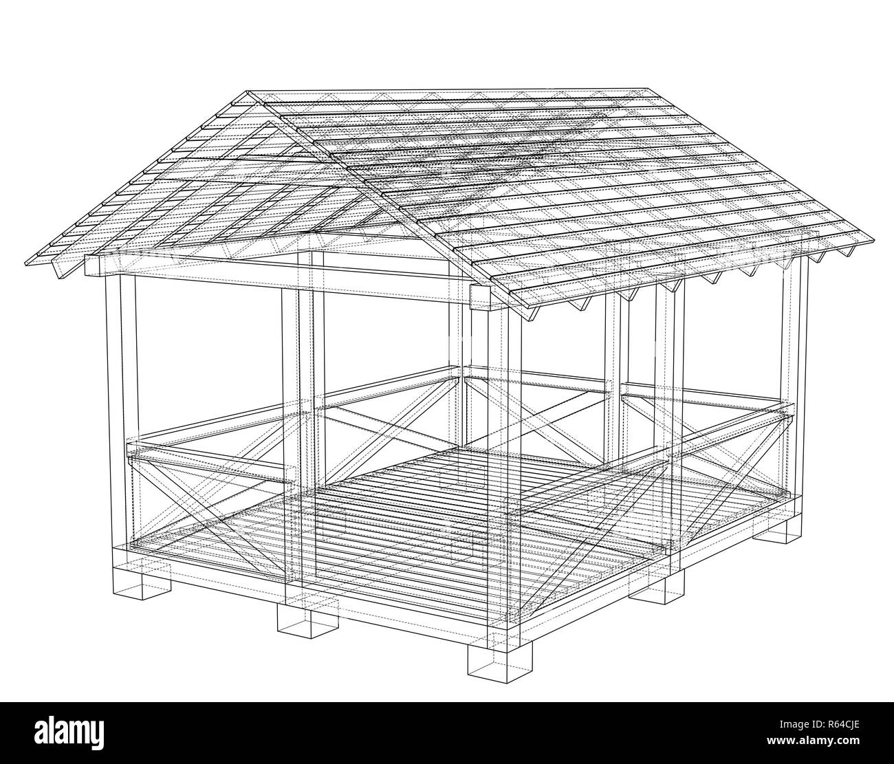 Summer house sketch Stock Photo Alamy