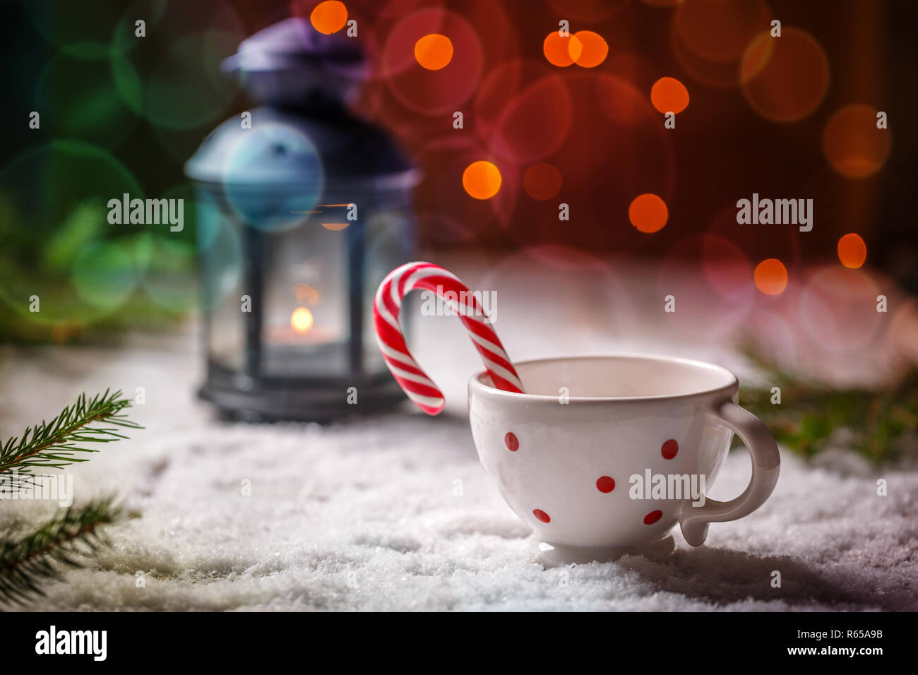 Christmas candy cane Stock Photo - Alamy