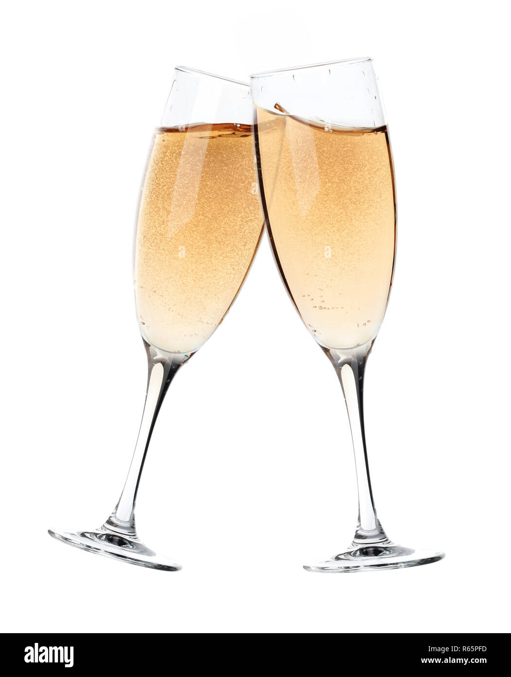 Champagne toast glasses Stock Photo Alamy