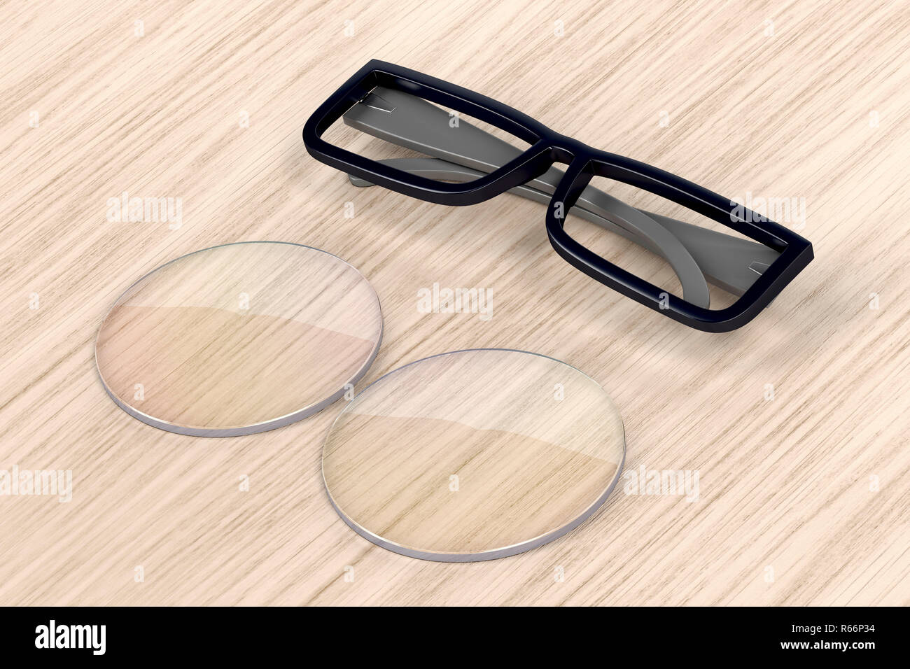 Eyeglasses frame and lens Stock Photo Alamy