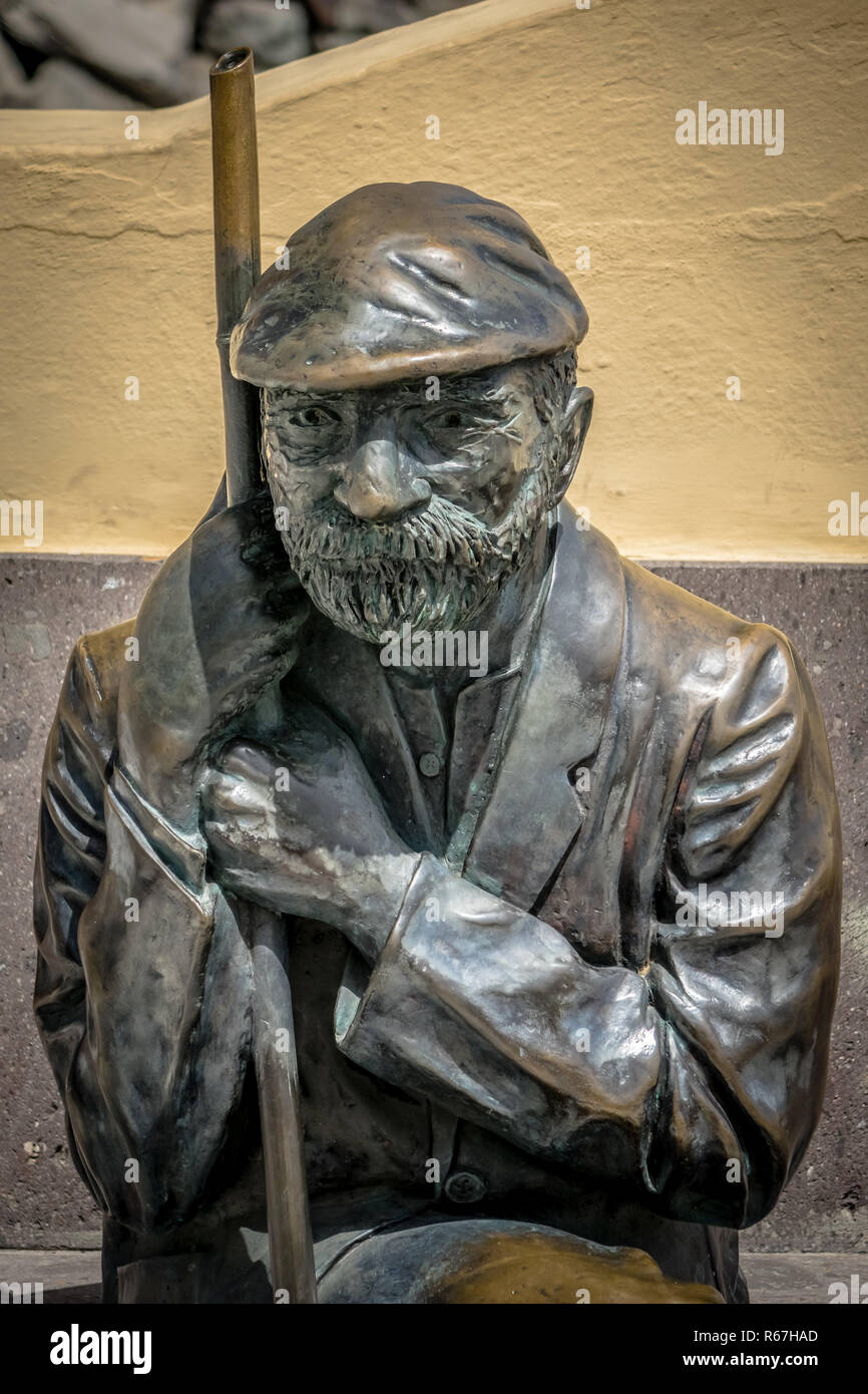 Old man sculpture Stock Photo Alamy