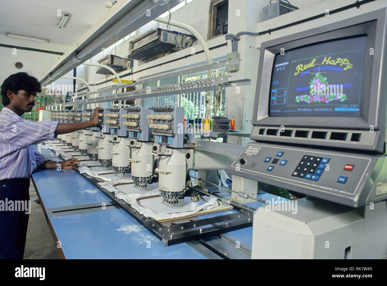 Electronics Embroidery Machine Stock Photo Alamy