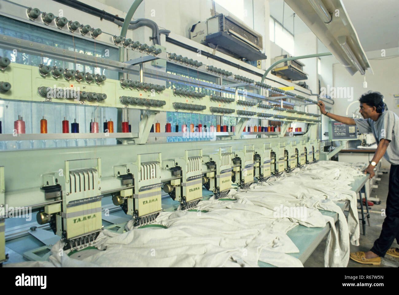 Electronics Embroidery Machine Stock Photo Alamy