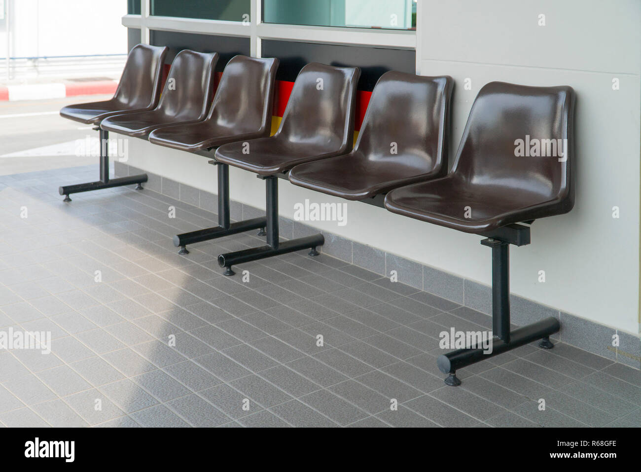Plastic chair for sitting brown Stock Photo Alamy