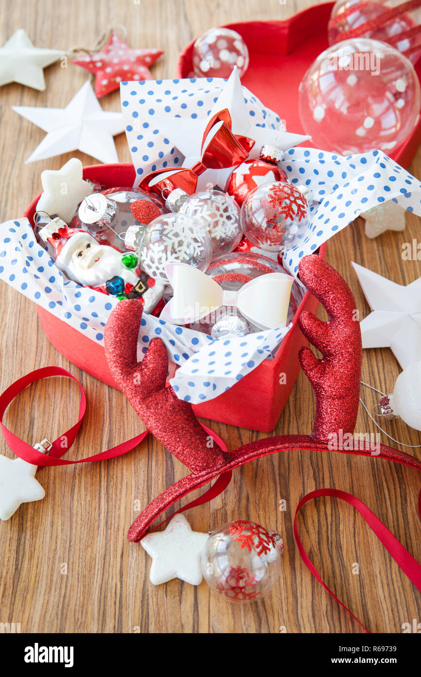 Festive Christmas Decorations Stock Photo Alamy