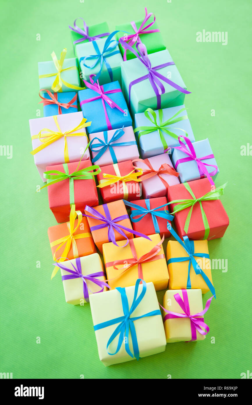 Little Gift Boxes Stock Photo Alamy