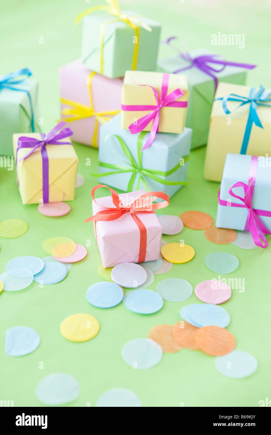Little Gift Boxes Stock Photo Alamy