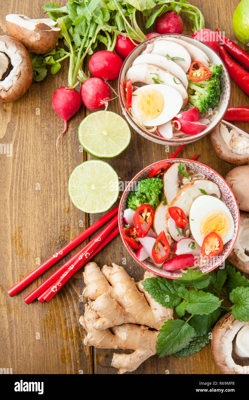 Asian Noodle Soup Stock Photo Alamy