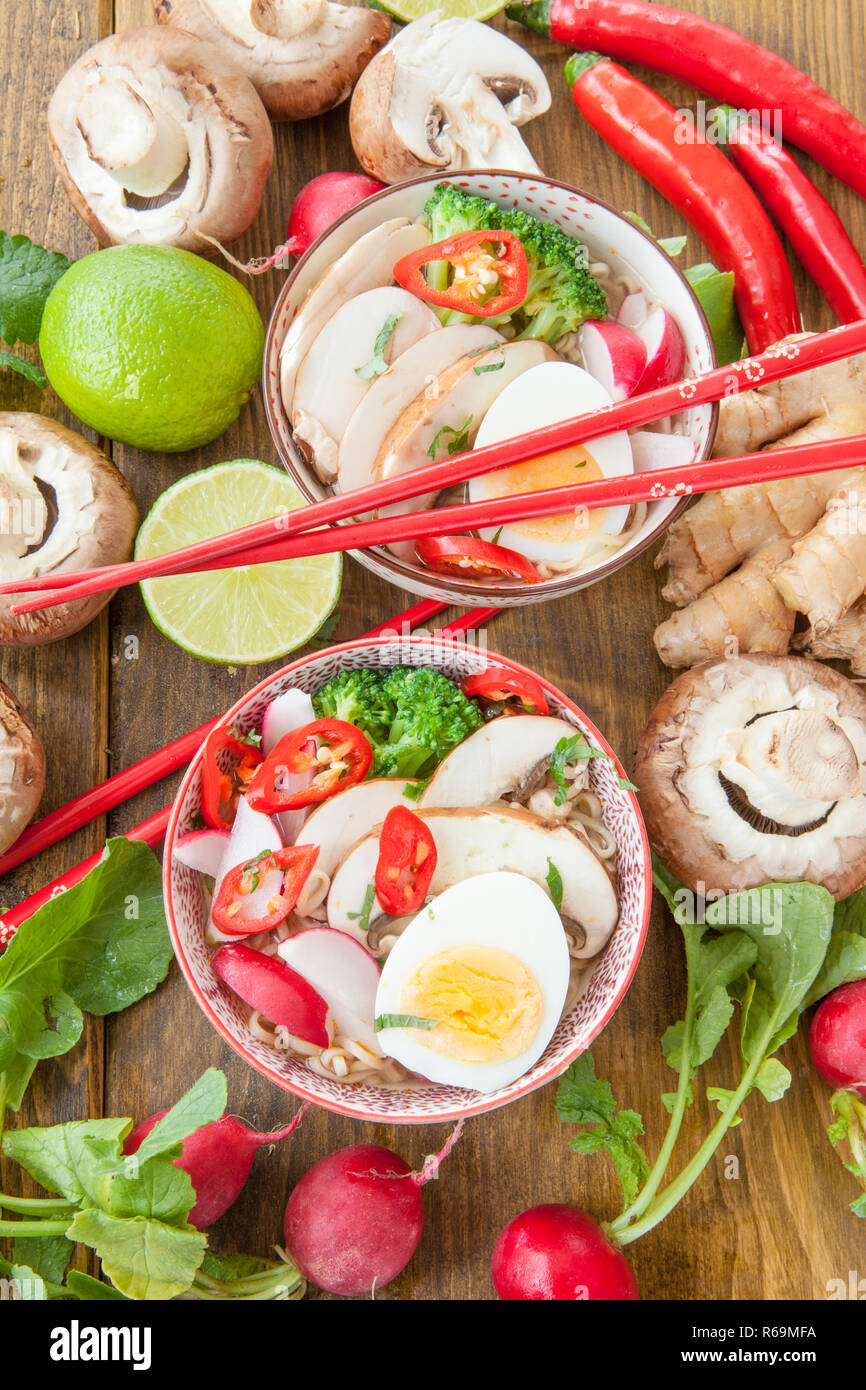 Asian Noodle Soup Stock Photo Alamy