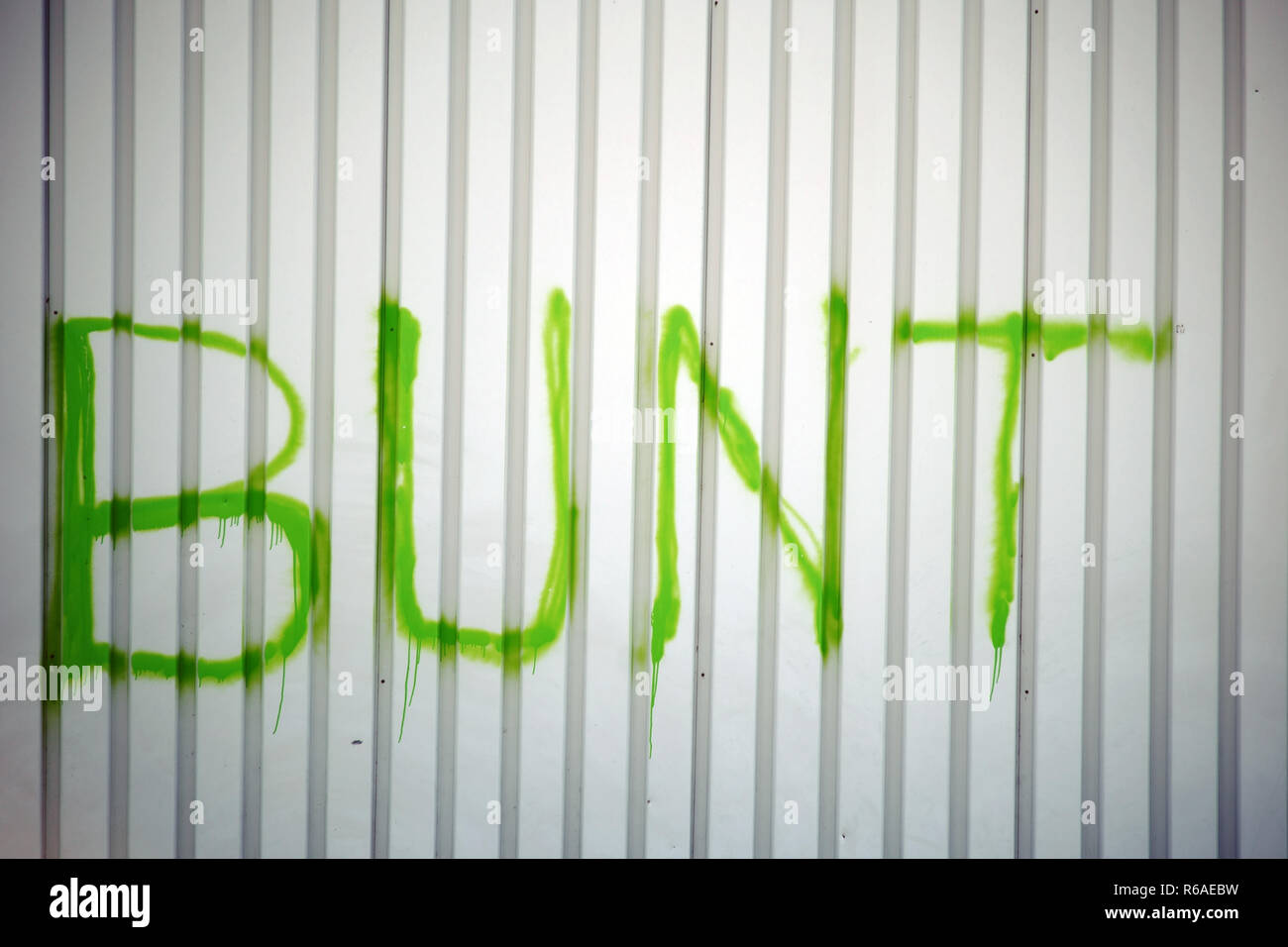 Painted Corrugated Iron Stock Photo Alamy