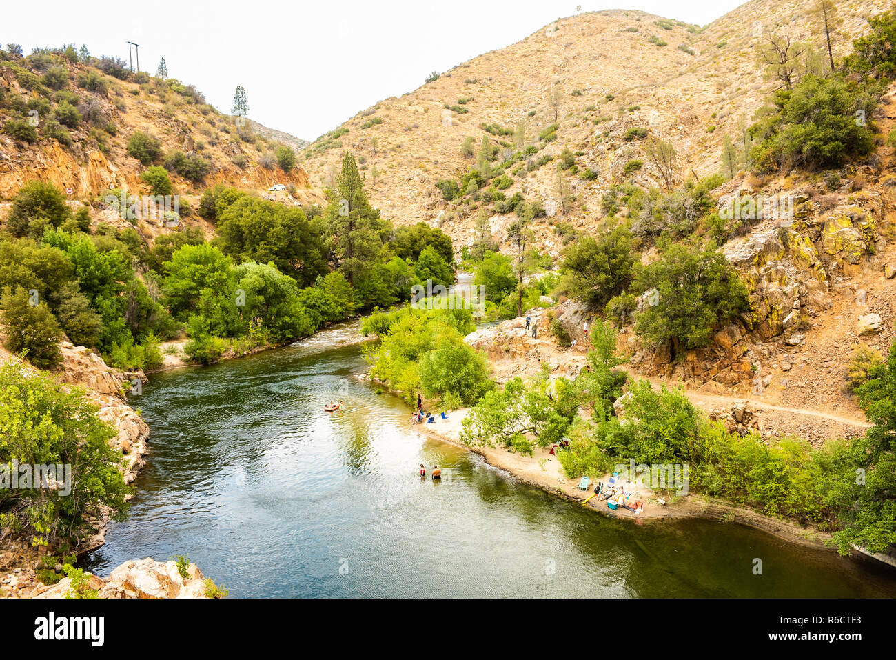 Kern River and Johnsondale Bridge Stock Photo Alamy