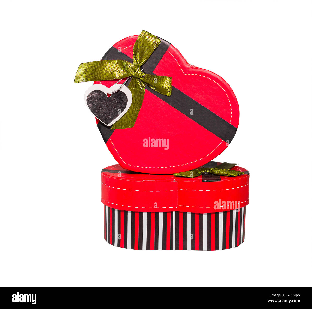 Red Heart shaped box Stock Photo Alamy