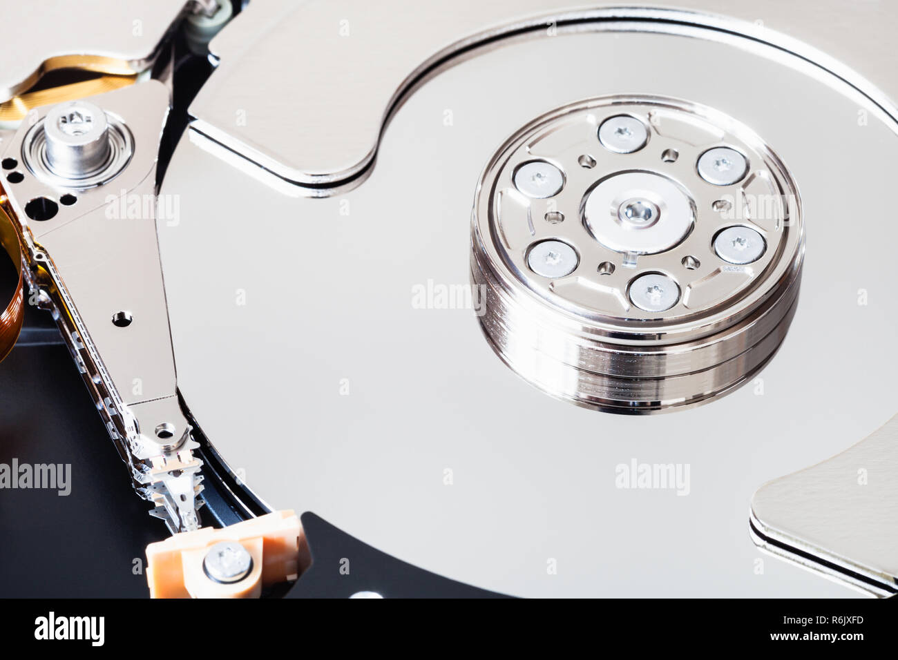 internal hard disk drive without cover Stock Photo Alamy
