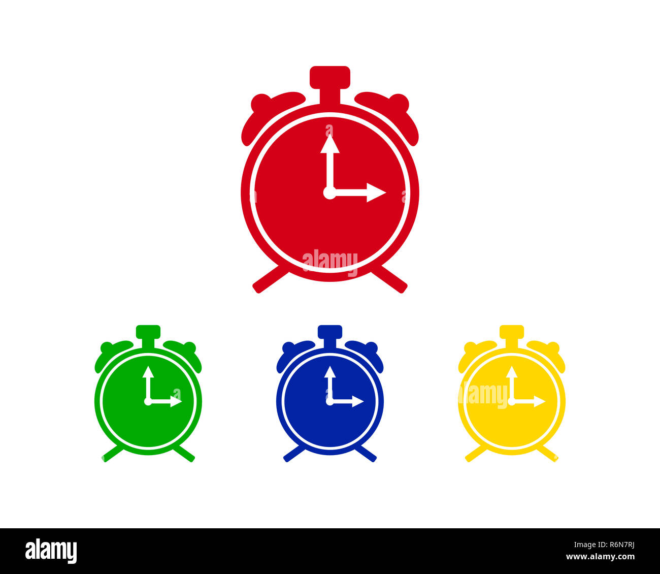 alarm clock logo Stock Photo Alamy