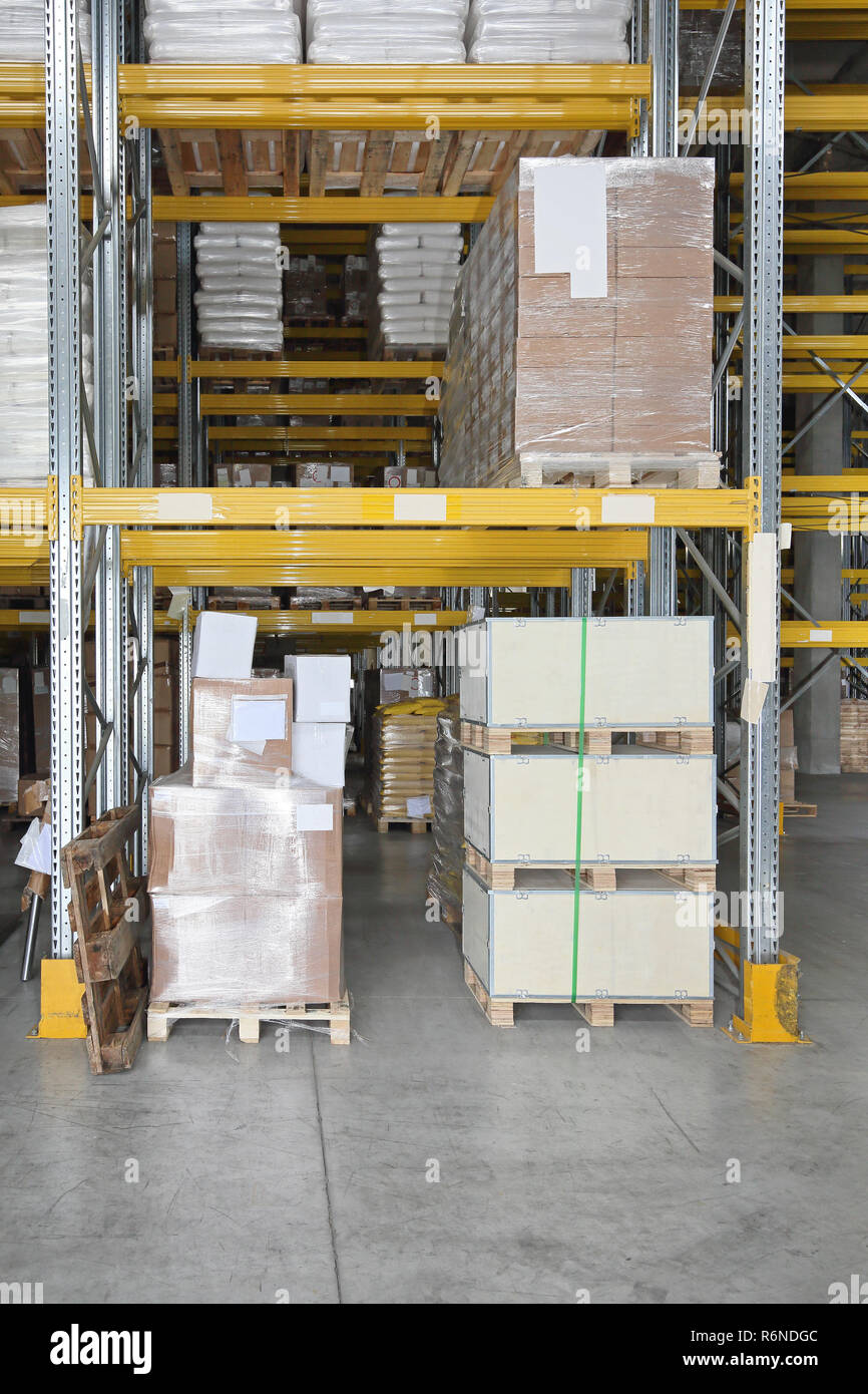 Warehouse Shelf Stock Photo Alamy