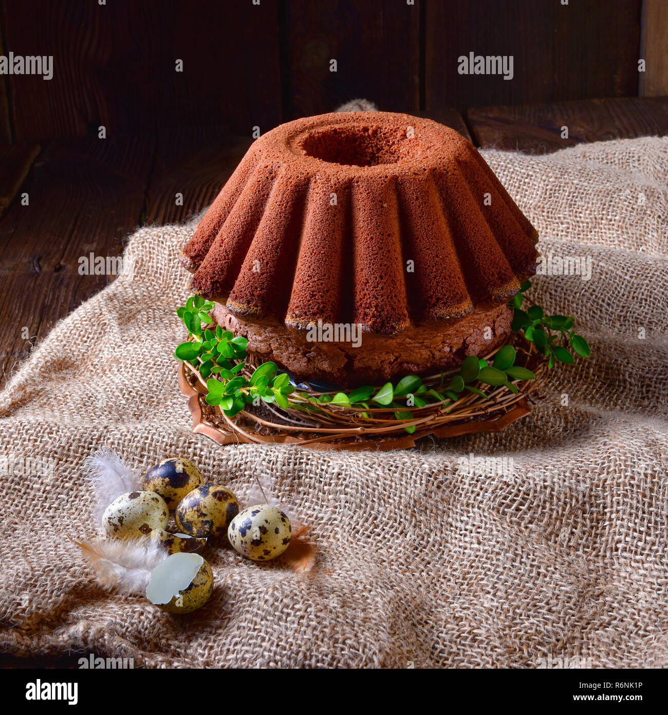 delicious chocolate babka Stock Photo Alamy