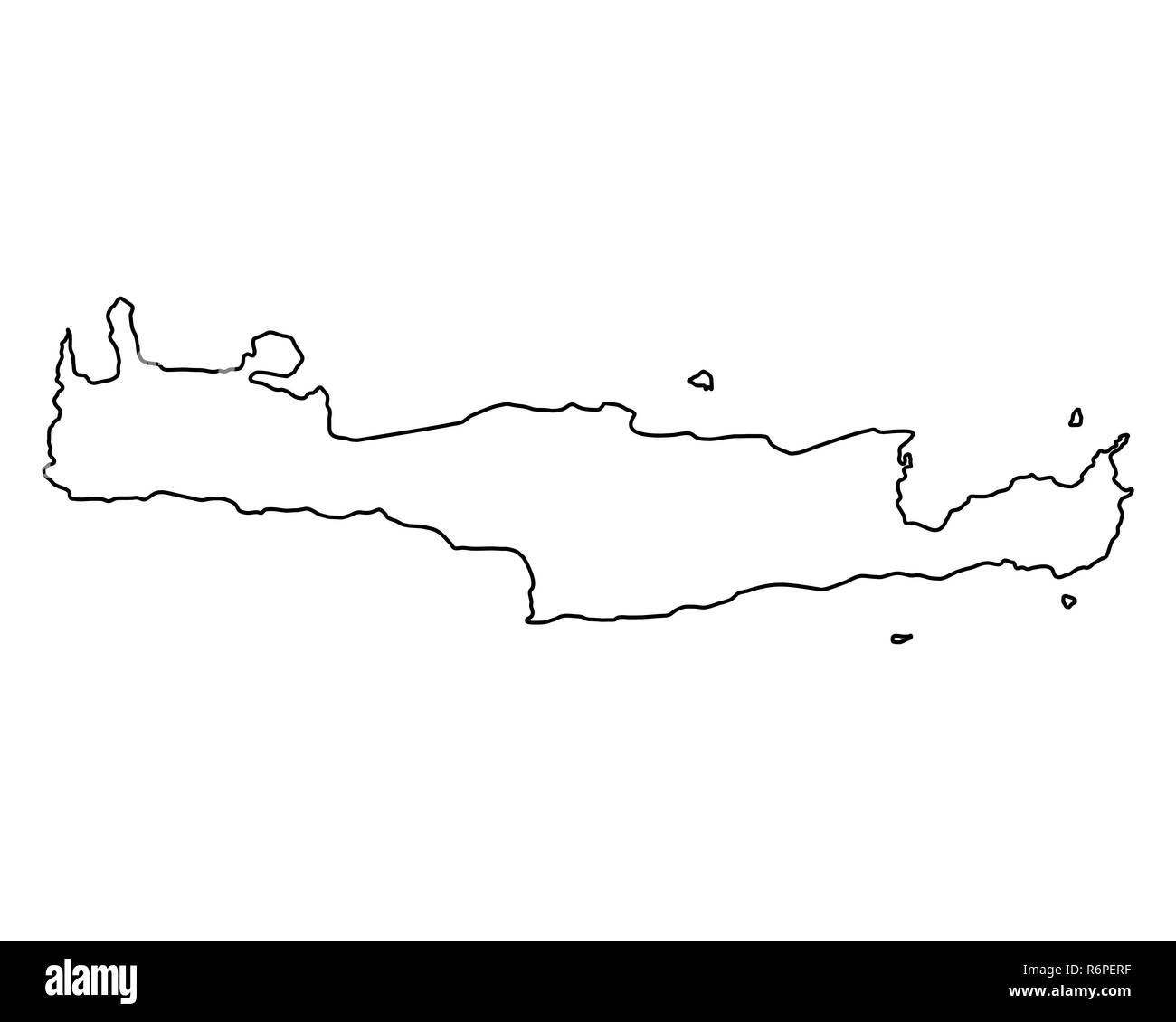 Map of crete hires stock photography and images Alamy