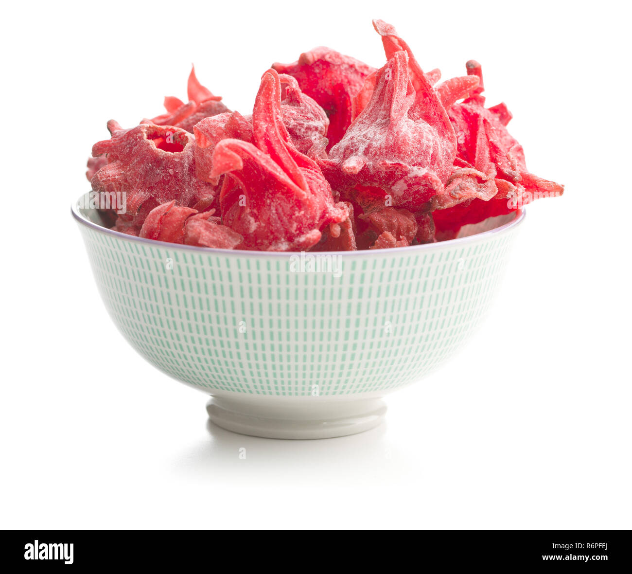 Candied hibiscus flower Stock Photo Alamy