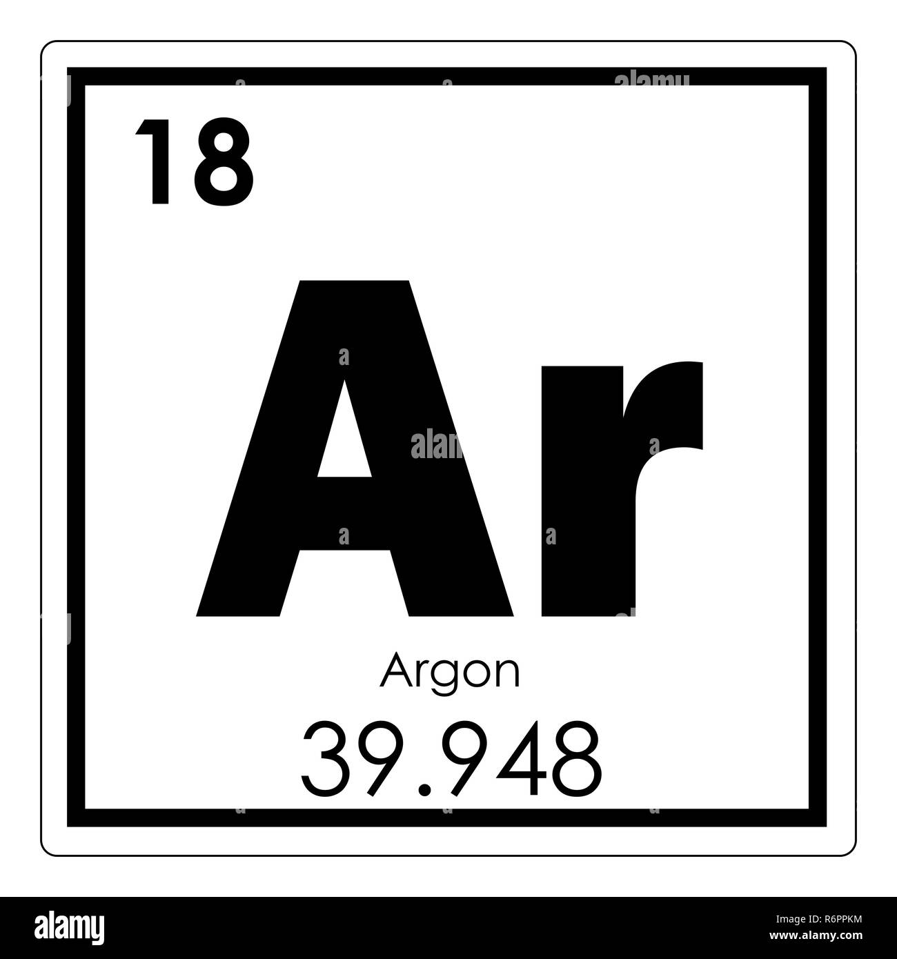Argon chemical element Stock Photo - Alamy