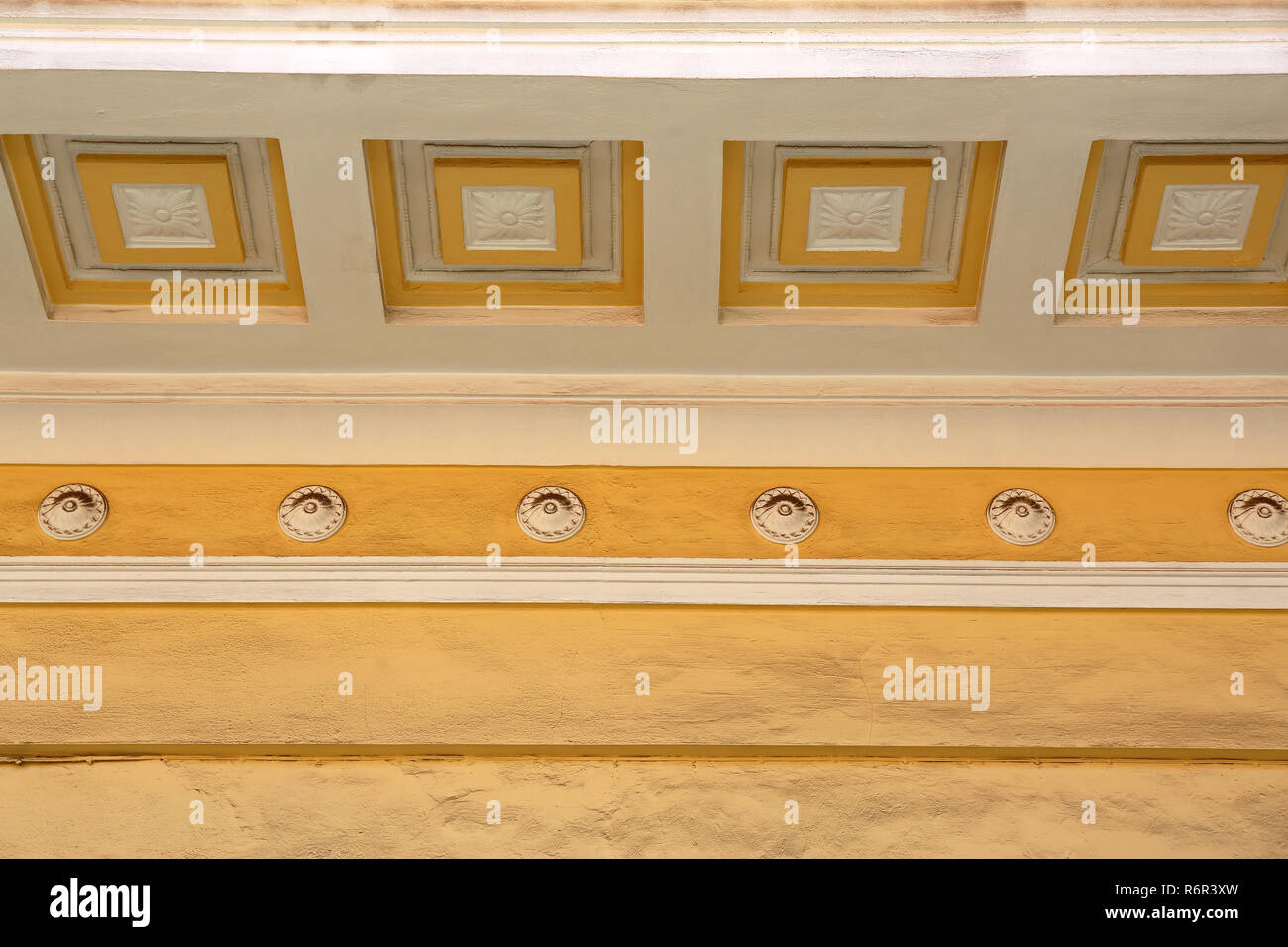 Plaster Wall Decor Stock Photo Alamy