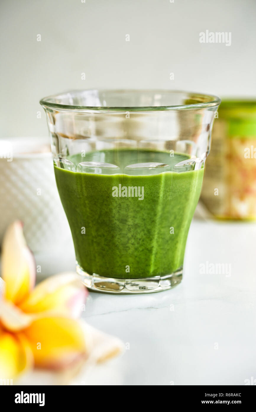Matcha with Milk Stock Photo Alamy