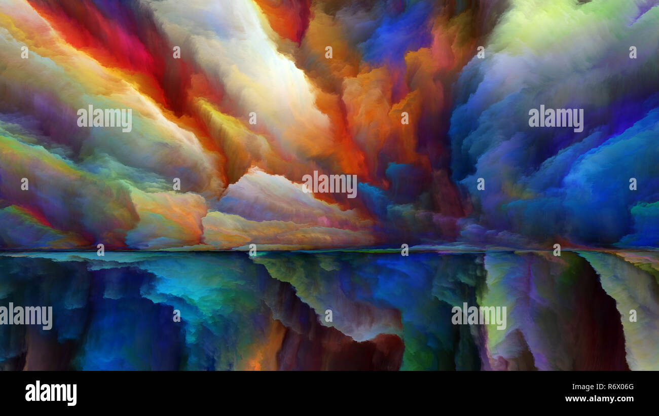 Virtual Horizon Division Stock Photo - Alamy